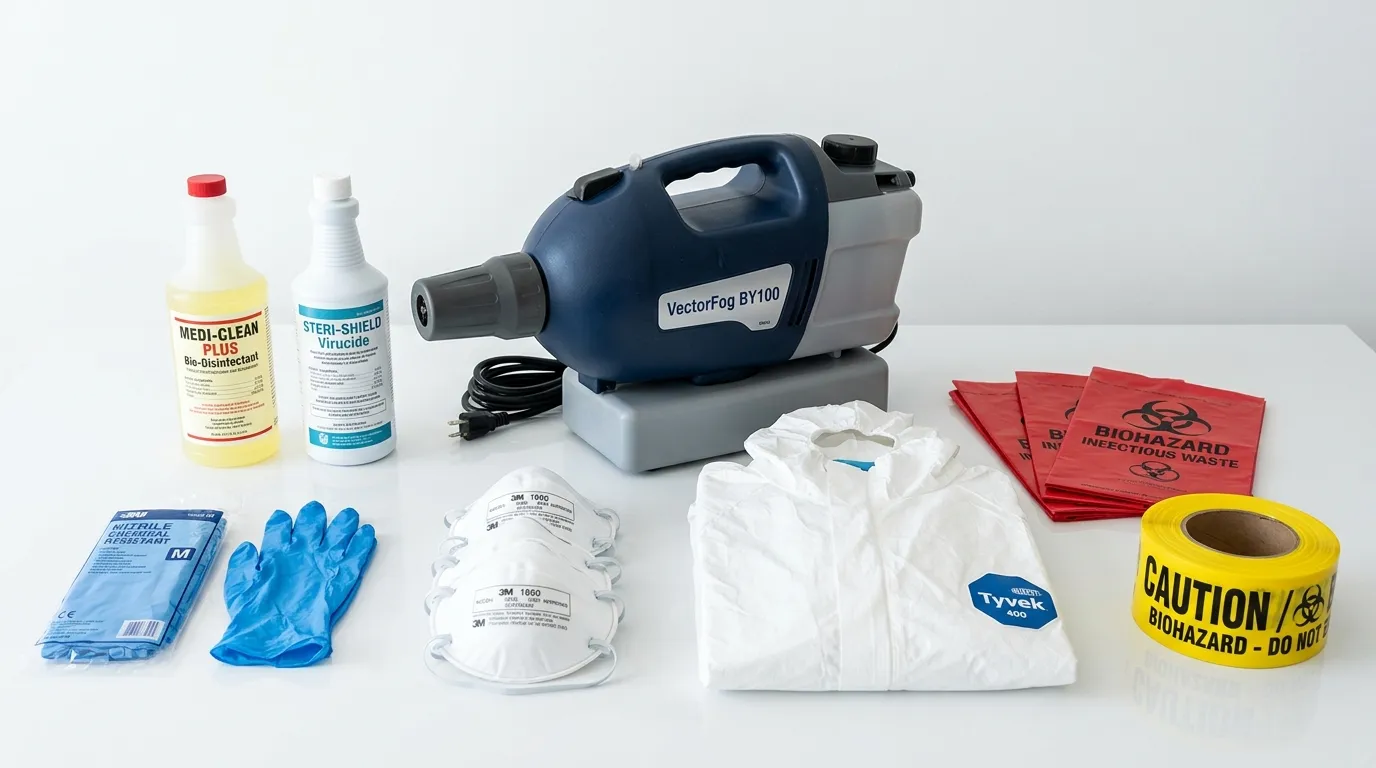 Professional biohazard remediation crew working in East Haddam