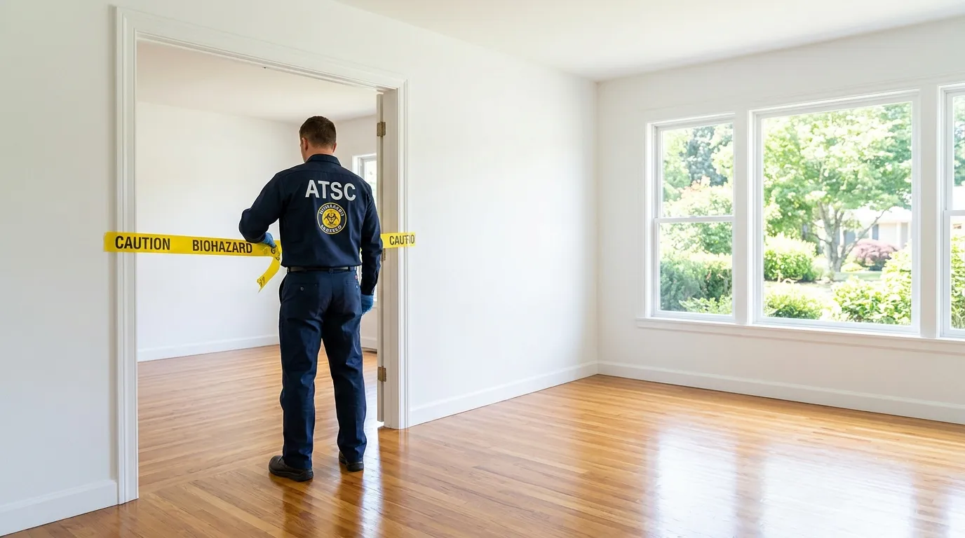 Certified biohazard cleanup crew performing Crime Scene Cleanup in East Haddam